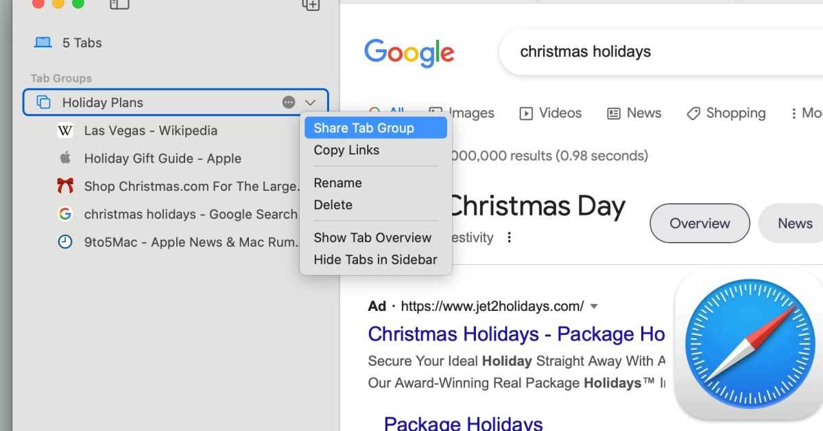 macOS Ventura : comment partager des onglets et collaborer avec d'autres dans Safari