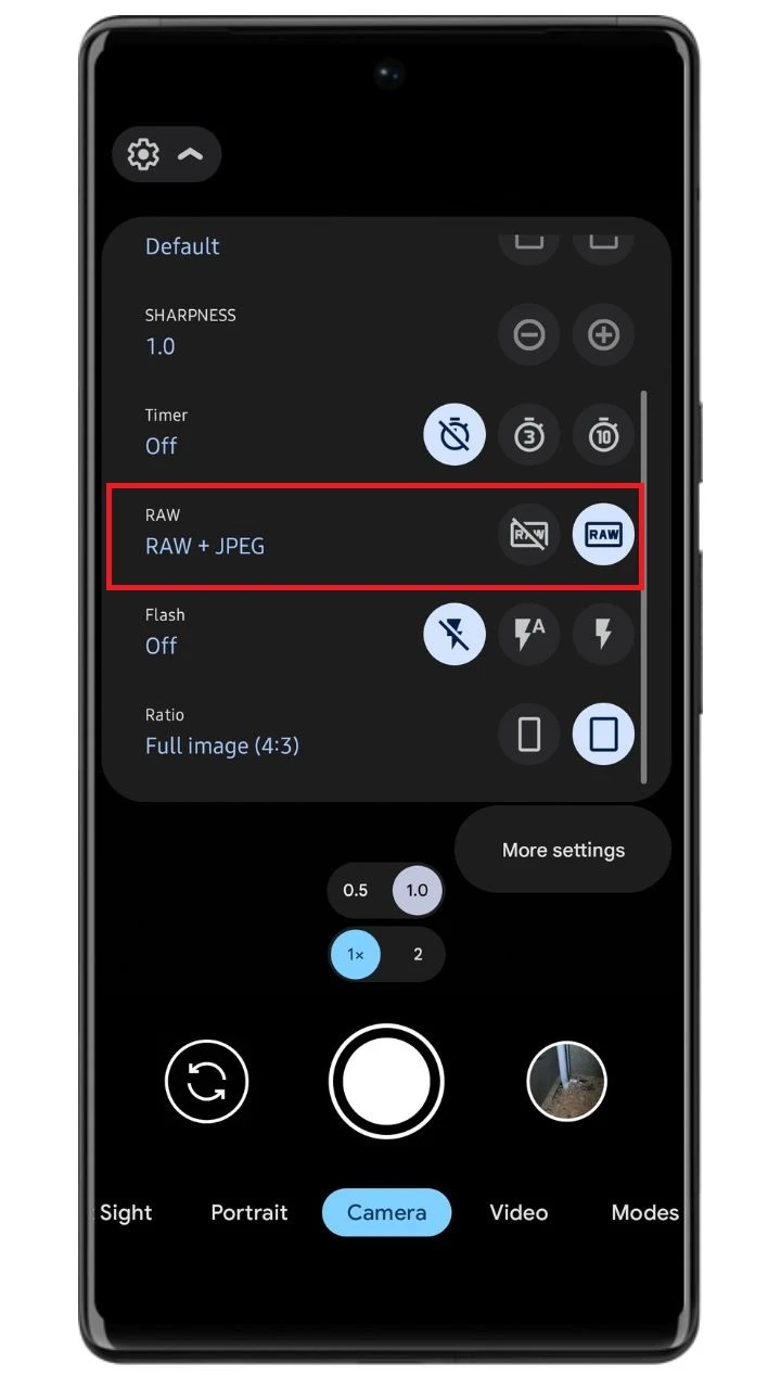 Comment prendre des photos RAW sur Google Pixel 7 Pro