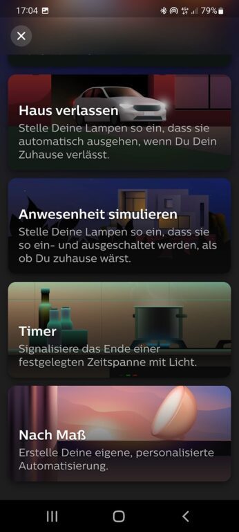 Bureau à domicile, automatisation, truismes : voici comment j'économise de l'énergie cet hiver 3 Avec les automatisations, ici de Philips Hue, vous pouvez sans aucun doute économiser beaucoup d'énergie. (Capture d'écran)