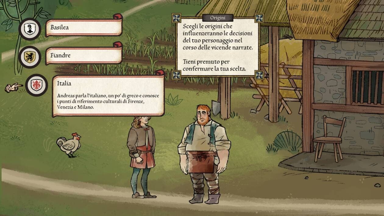 Si vous avez quelques heures de libre pendant ces vacances, essayez Pentiment, le jeu vidéo aux allures de miniature 2 PENTEMENT | Une capture d'écran tirée du jeu