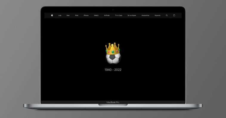 Apple met à jour sa page d'accueil brésilienne avec un hommage au footballeur Pelé 1 Apple met à jour sa page d'accueil brésilienne avec un hommage au footballeur Pelé