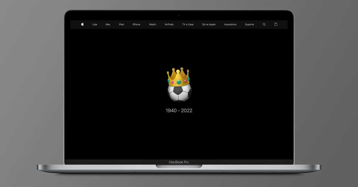 Apple met à jour sa page d'accueil brésilienne avec un hommage au footballeur Pelé