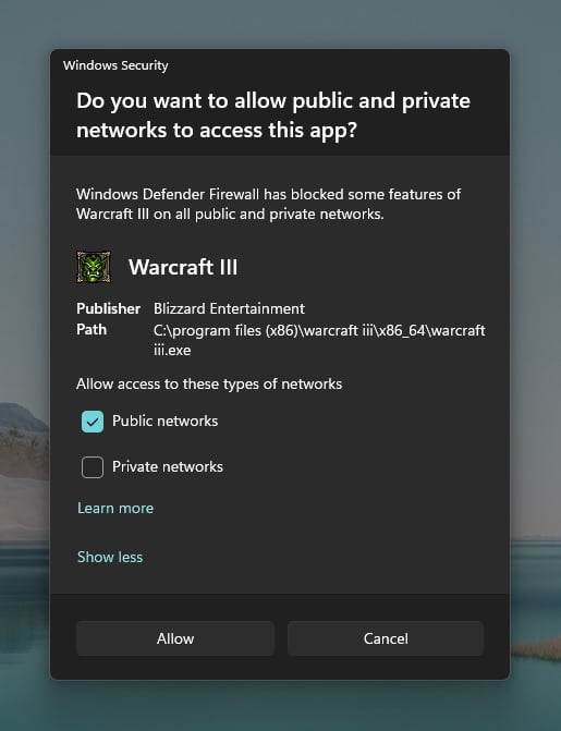 Adieu les réminiscences de Windows 8 dans Windows 11 2 Fenêtre contextuelle de pare-feu - La sécurité Windows a été remaniée avec un nouveau look dans les versions d'aperçu