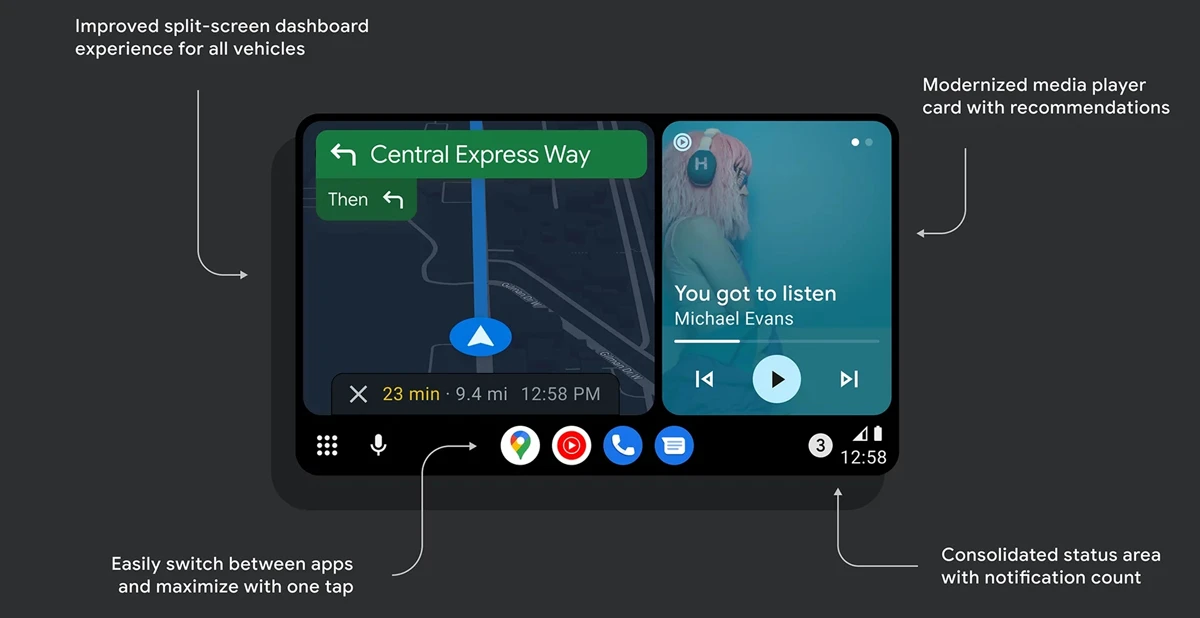 Android Auto Coolwalk : liens de téléchargement, fonctionnalités et date de sortie 2 comment obtenir android auto coolwalk