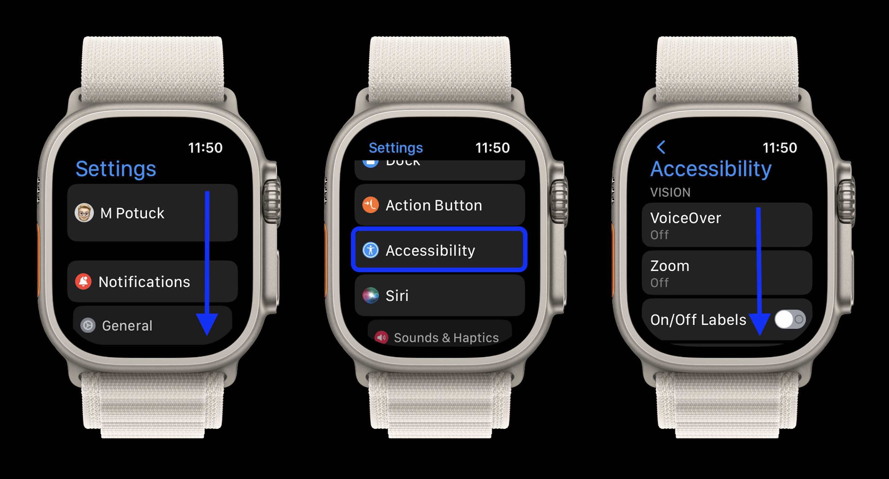 Apple Watch : comment configurer des alertes Taptic Chime toutes les heures Carillons horaires sur Apple Watch 1