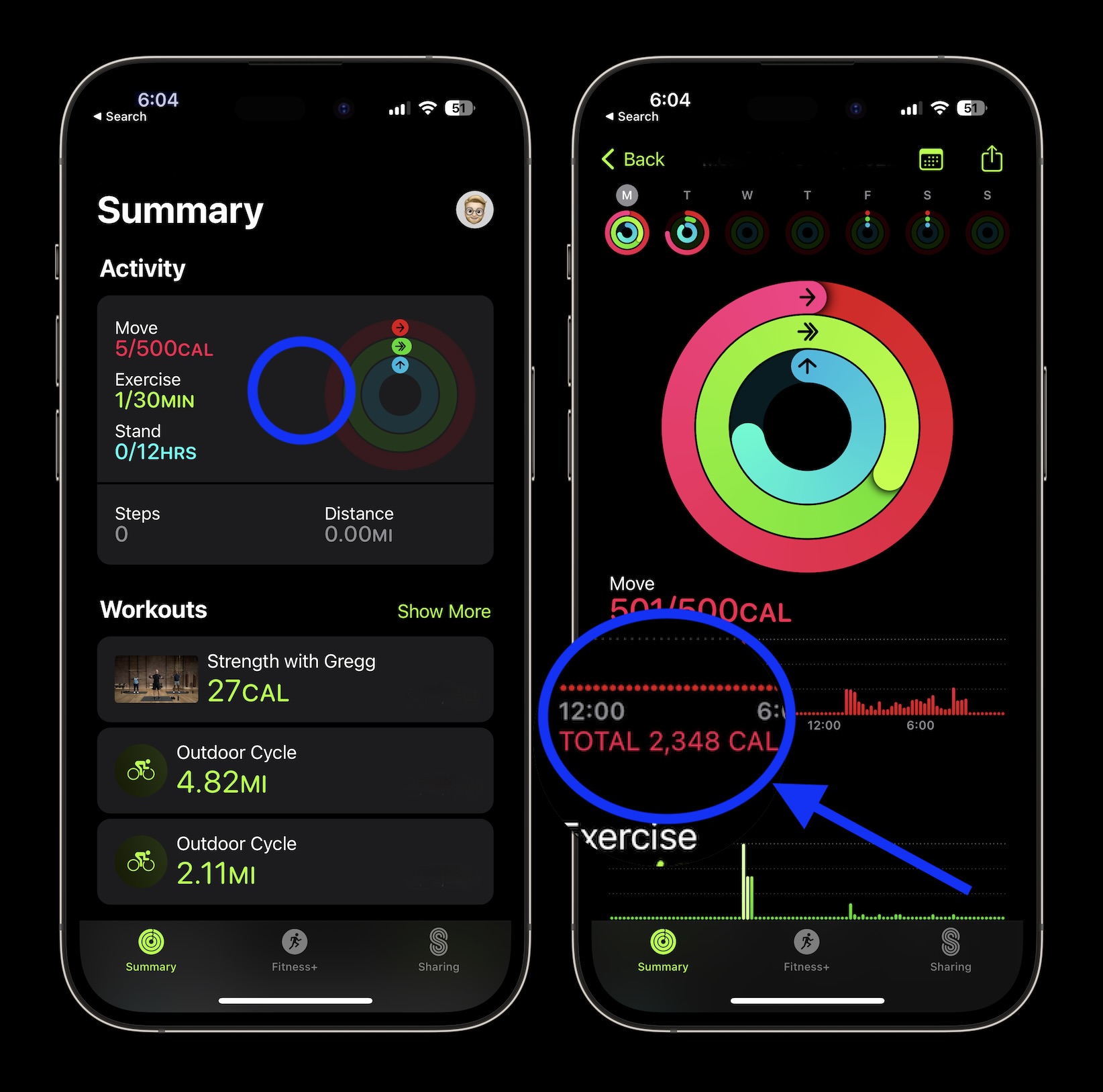 Apple Watch : comment voir les calories brûlées - actives, passives et totales Apple Watch calories brûlées 1