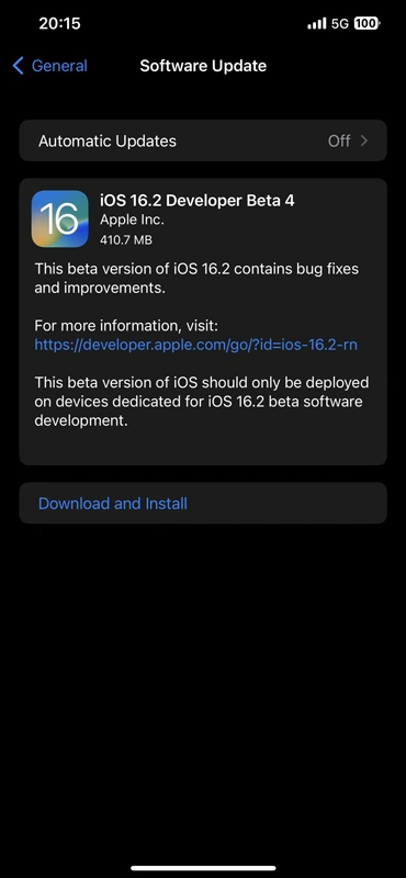 Apple publie la quatrième mise à jour bêta d'iOS 16.2 pour les développeurs 2 Mise à jour iOS 16.2 bêta 4
