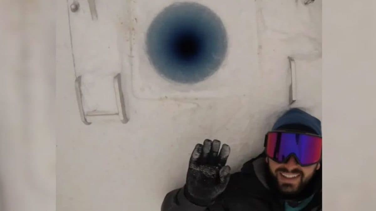 Cette vidéo montre ce que ce serait de tomber dans un trou de glace en Antarctique 2 Cette video montre ce que ce serait de tomber dans