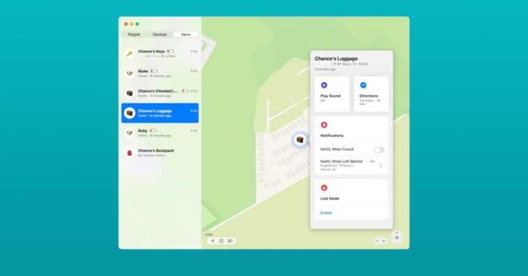 Find My app in macOS 13.1 ajoute une fonctionnalité manquante de l'iPhone pour trouver les AirTags perdus 1 Find My app in macOS 13.1 ajoute une fonctionnalité manquante de l'iPhone pour trouver les AirTags perdus