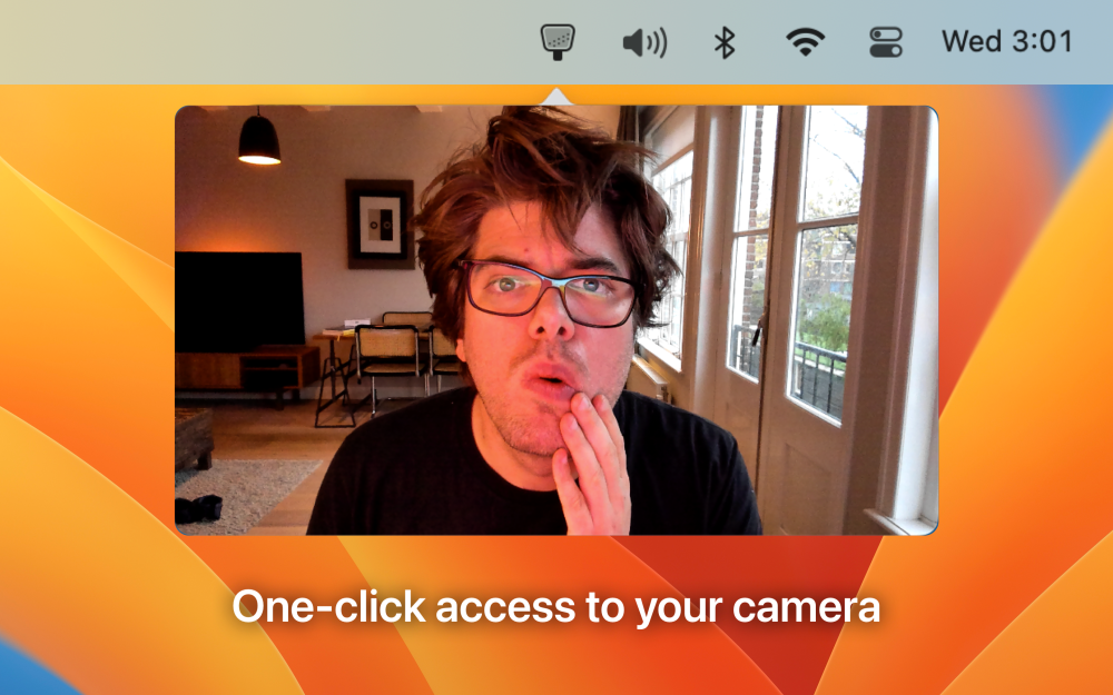 'Hand Mirror' is a must-have macOS utility that adds a one-click camera check to your menu bar Hand Mirror est un utilitaire macOS indispensable qui ajoute une
