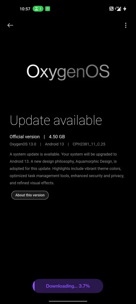 OnePlus Nord CE 2 Lite 5G commence à recevoir la mise à jour stable d'Android 13 2 Mise à jour stable d'Android 13 pour OnePlus Nord CE 2 Lite