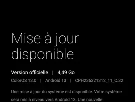 Oppo Reno 7 reçoit une mise à jour stable d'Android 13 en Europe 7 mise à jour oppo reno 7 android 13
