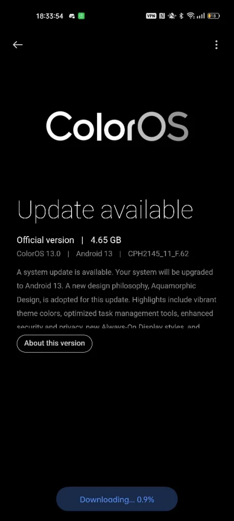 Oppo déploie la mise à jour Android 13 pour Oppo Find X3 Lite 2 Mise à jour Android 13 pour Oppo Find X3 Lite