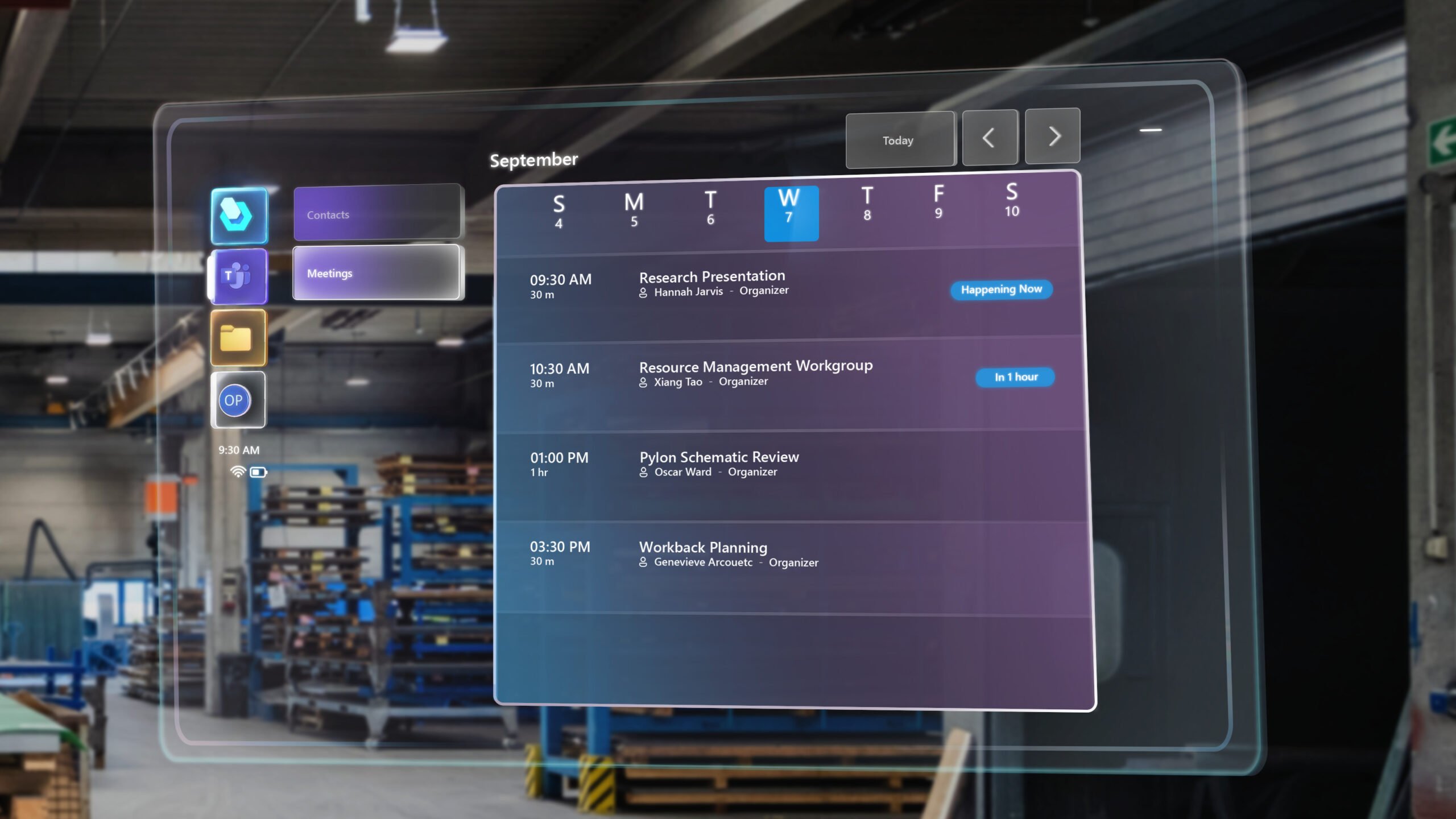 Teams fonctionne désormais nativement sur HoloLens 2 2 HoloLens dans les calendriers Teams