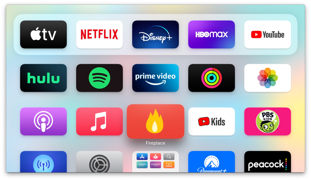 Turn your Apple TV into a charming fireplace with Christmas music for the holidays Transformez votre Apple TV en une charmante cheminee avec de