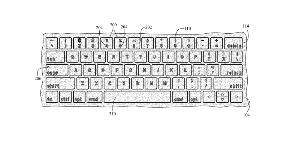 Apple patent imagines future MacBook keyboards with backlit keys that can dynamically show different symbols Un brevet Apple imagine les futurs claviers MacBook avec des