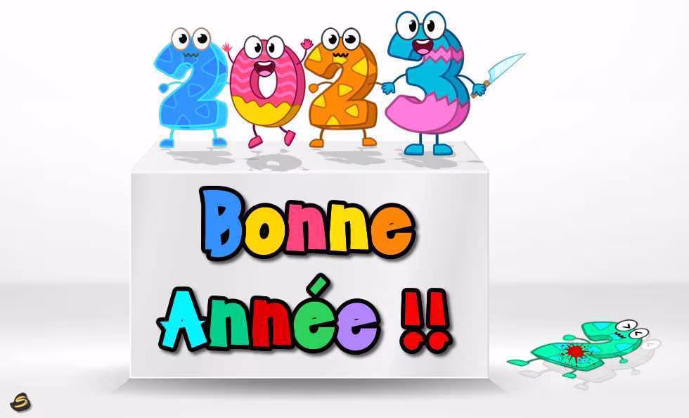 Bonne année 2023, images drôles et Gifs gratuits pour les vœux du Nouvel An 24 Bonne Annee 2023 Aurevoir Annee 2022