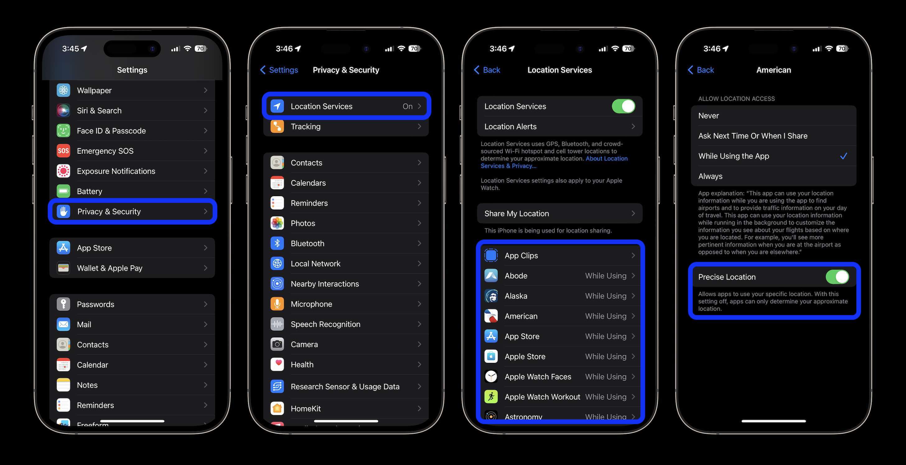 iPhone : comment vérifier quelles applications utilisent un suivi de localisation précis et comment le désactiver Comment désactiver le suivi précis de la localisation de l'iPhone 1