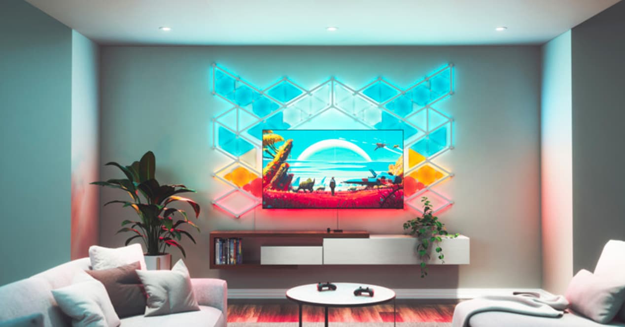 Nanoleaf tient tête à Philips Hue et Govee avec ses nouvelles lumières pour Smart TV 2 Nanoleaf 4D Screen Mirror Camera Kit LED Lights pour Smart TV comme Ambilight
