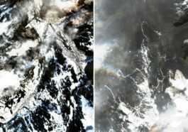 Les Impressionnantes Images Satellites Du Manque De Neige Dans Les