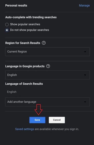 Comment désactiver les recherches de tendances sur Google (mobile et PC) 16 Désactiver les recherches tendance