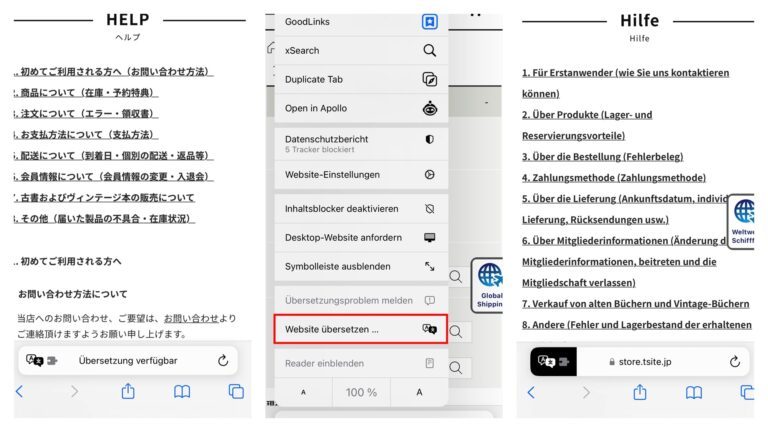 iPhone : traduisez facilement des sites Web et des textes 3 iphone safari en tant que traducteur