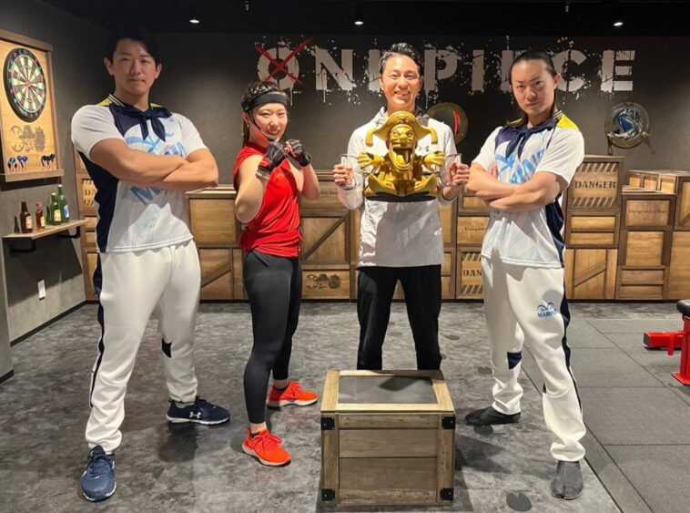Au Japon, on peut s'entraîner avec l'équipe One Piece : la première salle de sport inspirée des mangas ouvre à Tokyo 1 Au Japon, on peut s'entraîner avec l'équipe One Piece : la première salle de sport inspirée des mangas ouvre à Tokyo