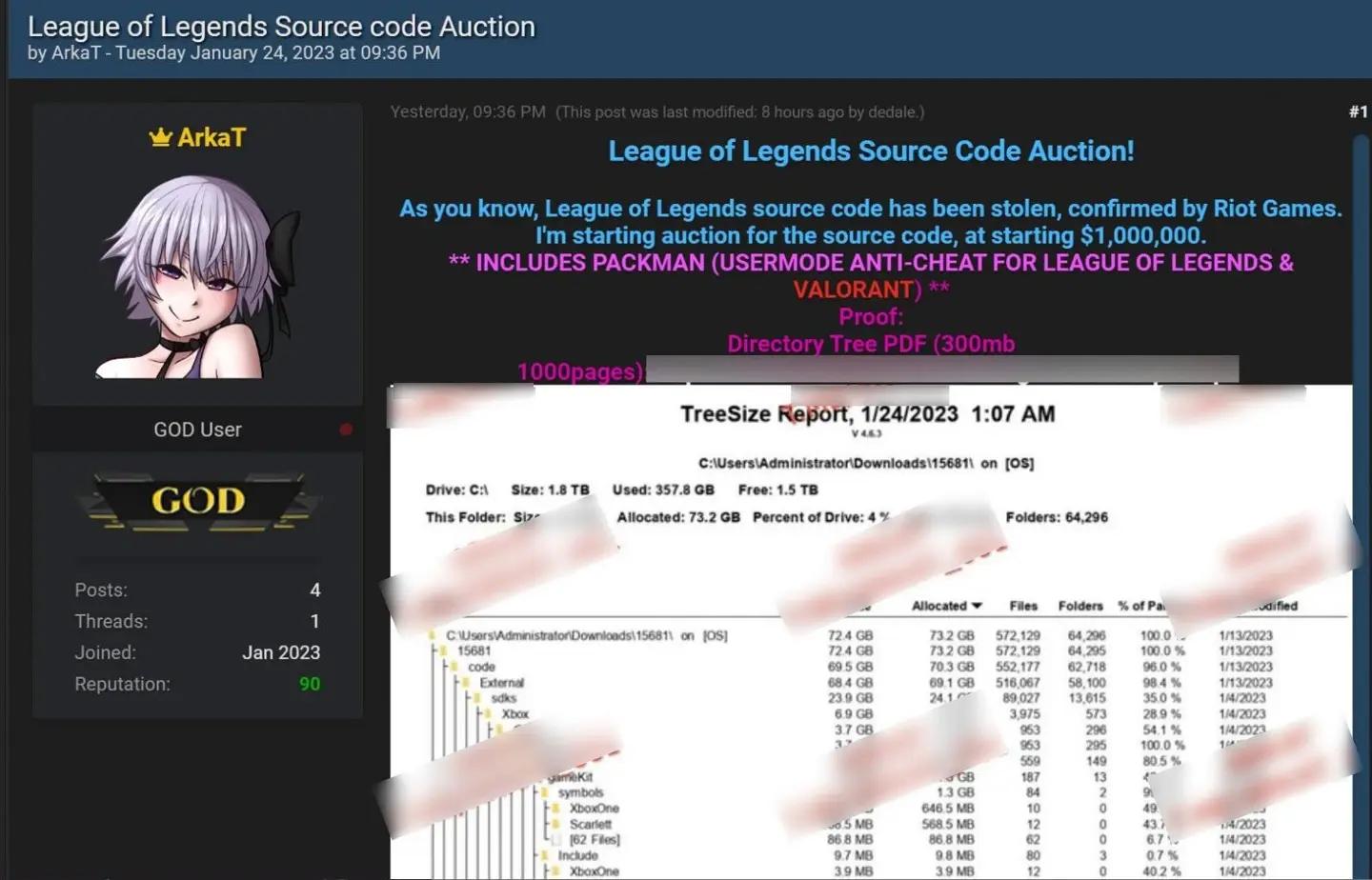 Les pirates offrent 10 millions de dollars pour vendre aux enchères le code source de League of Legends 3 League of Legends