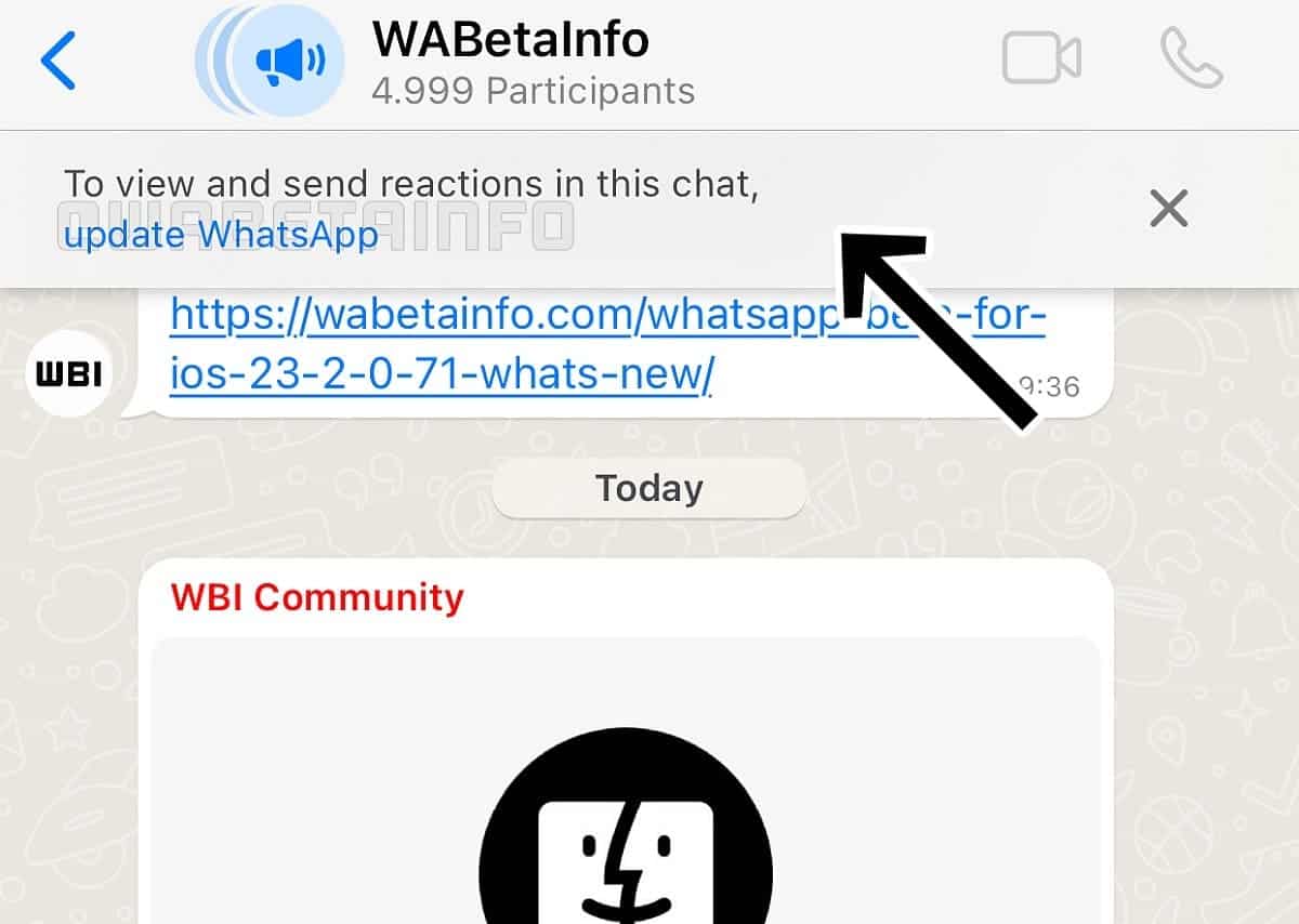 Réaction de la communauté WhatsApp