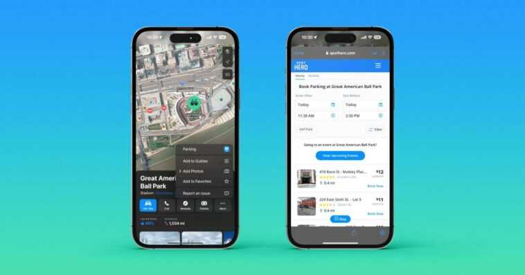 Apple Maps ajoute un bouton pour vous emmener sur le site Web SpotHero pour obtenir des informations sur le stationnement 1 Apple Maps ajoute un bouton pour vous emmener sur le site Web SpotHero pour obtenir des informations sur le stationnement