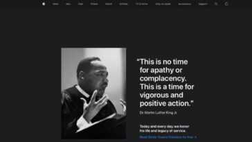 Apple célèbre la Journée Martin Luther King Jr. sur la page d'accueil, avec une citation sur la guerre du Vietnam 16 Apple célèbre la Journée Martin Luther King Jr. sur la page d'accueil, avec une citation sur la guerre du Vietnam