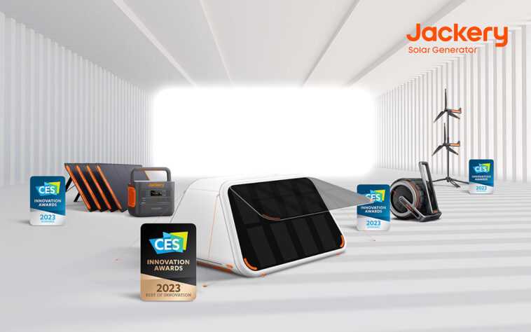 Jackery - Nouveaux produits & Prix CES 2023: LightTent-AIR, Air-W, LightCycle-S1, Générateur solaire 2000 Pro 1 Jackery Ces Awards