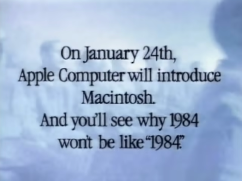 Apple's iconic '1984' Super Bowl ad aired on this day 39 years ago La publicite emblematique du Super Bowl 1984 dApple a ete