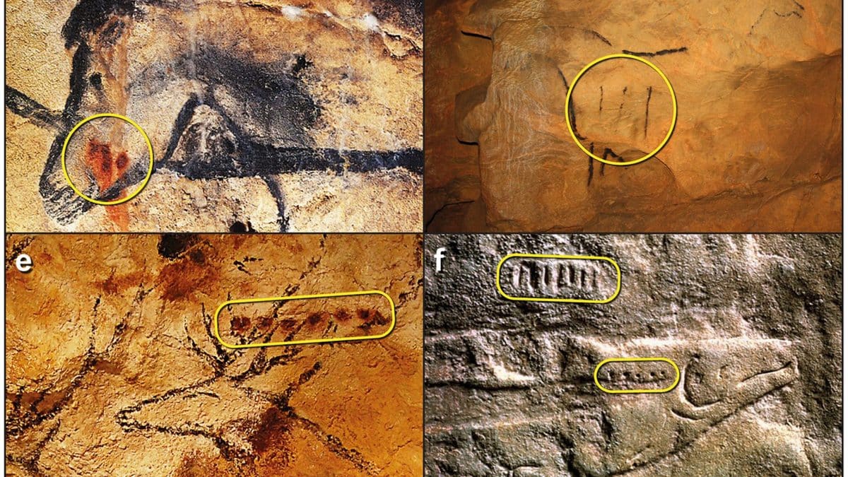 La signification mystérieuse des dessins de l'ère glaciaire révélée par un restaurateur de meubles 2 Divers exemples d'art rupestre de la période glaciaire. Crédit : Cambridge Archaeological Journal