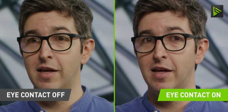 L'application Nvidia Broadcast essaie de simuler un contact visuel avec la caméra 1 Nvidia Broadcast app tries to simulate eye contact with the camera