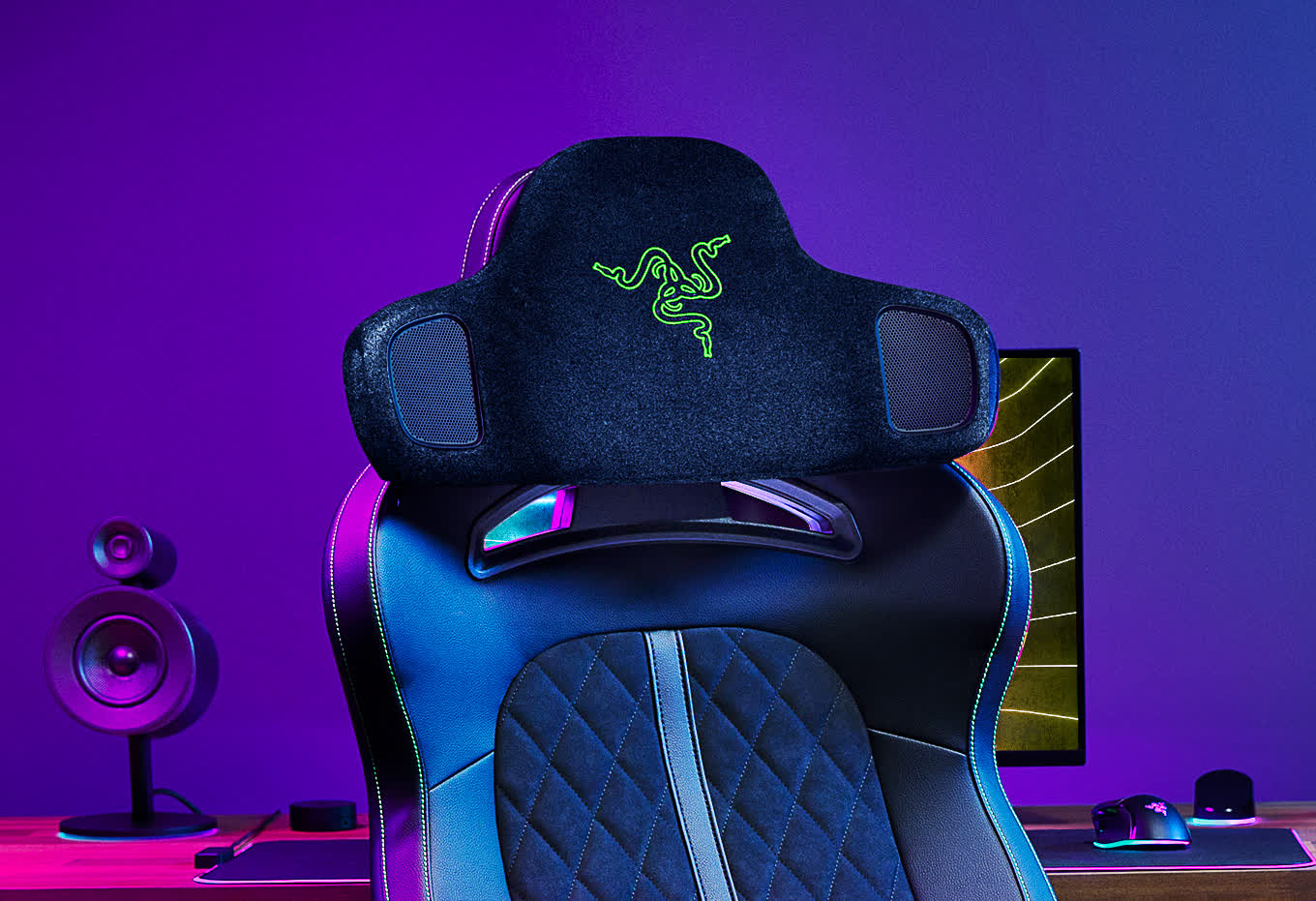 Le CES moonshot de Razer est un coussin compatible avec le son surround pour votre chaise de jeu 2 Le CES moonshot de Razer est un coussin compatible avec