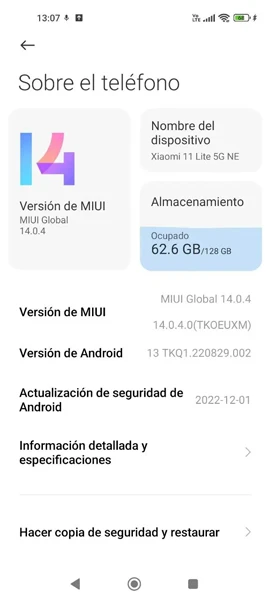 Xiaomi 11 Lite 5G NE reçoit la mise à jour MIUI 14 basée sur Android 13 2 Mise à jour Xiaomi 11 Lite 5G NE MIUI 14