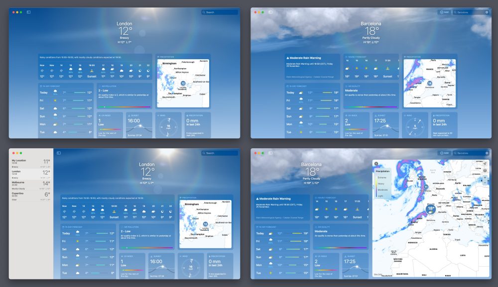 macOS Ventura: Using Apple's Weather app on Mac with elegant visuals, detailed charts & widgets macOS Ventura Utilisation de lapplication Meteo dApple sur Mac