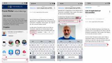 Apple Mail auf dem iPhone: So machst du aus Text einen Link