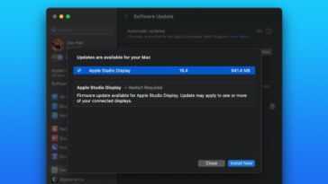 Mise à jour du micrologiciel Apple Studio Display disponible pour les bêta-testeurs de macOS Ventura 13.3 17 Mise à jour du micrologiciel Apple Studio Display disponible pour les bêta-testeurs de macOS Ventura 13.3