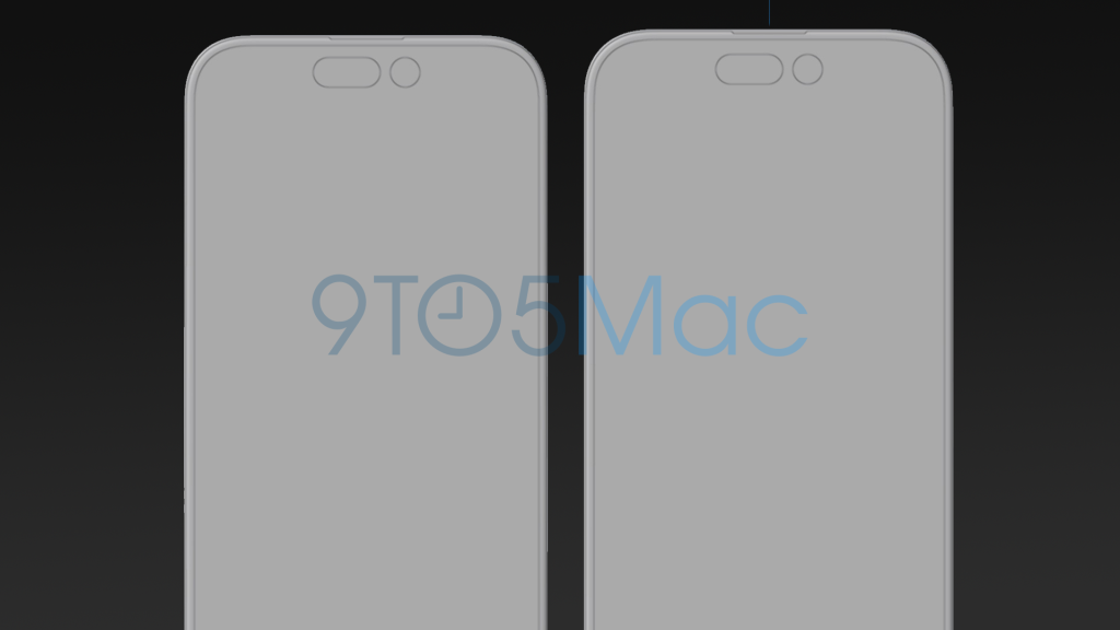 Exclusif : les CAO de l'iPhone 15 révèlent un écran plus grand de 6,2 pouces, Dynamic Island, etc. 3 iPhone 15 Pro à côté de l'iPhone 15, sans fonds d'écran