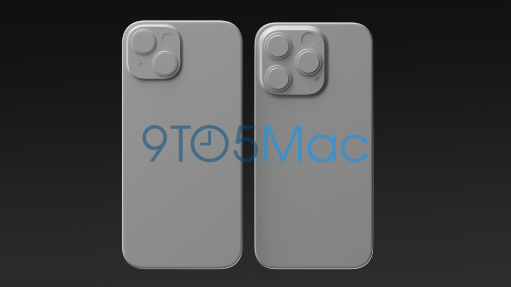Exclusif : les CAO de l'iPhone 15 révèlent un écran plus grand de 6,2 pouces, Dynamic Island, etc. 5 arrière de l'iPhone 15 et de l'iPhone 15 Pro