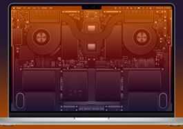 Téléchargez les superbes fonds d'écran M2 MacBook Pro Schematic de Basic Apple Guy