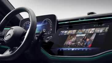 Conférences téléphoniques en voiture à venir pour les berlines Mercedes-Benz Classe E 2024 13 In-car conference calls coming to 2024 Mercedes-Benz E-class sedans