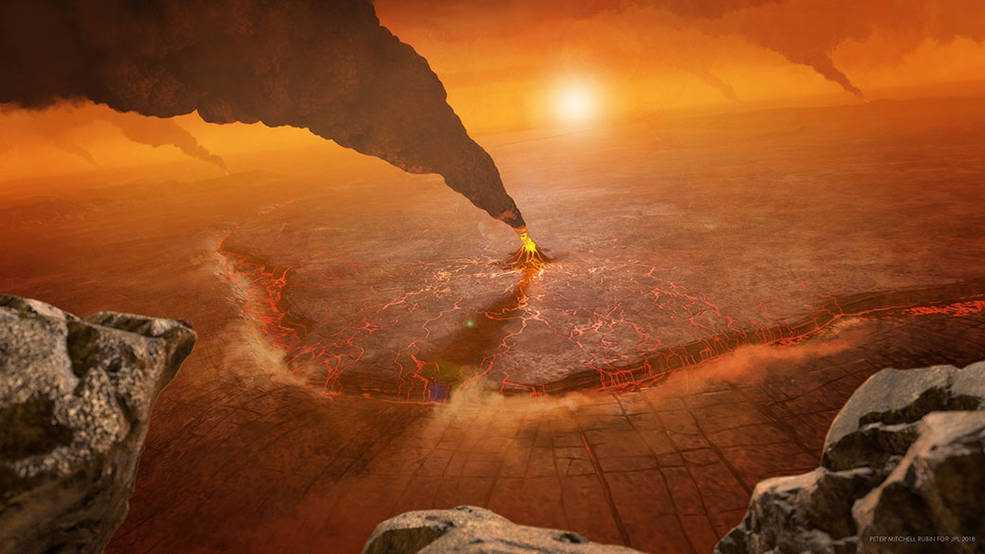 Vénus semble avoir une surface "douce" qui se régénère régulièrement 70 Vénus semble avoir une surface "douce" qui se régénère régulièrement