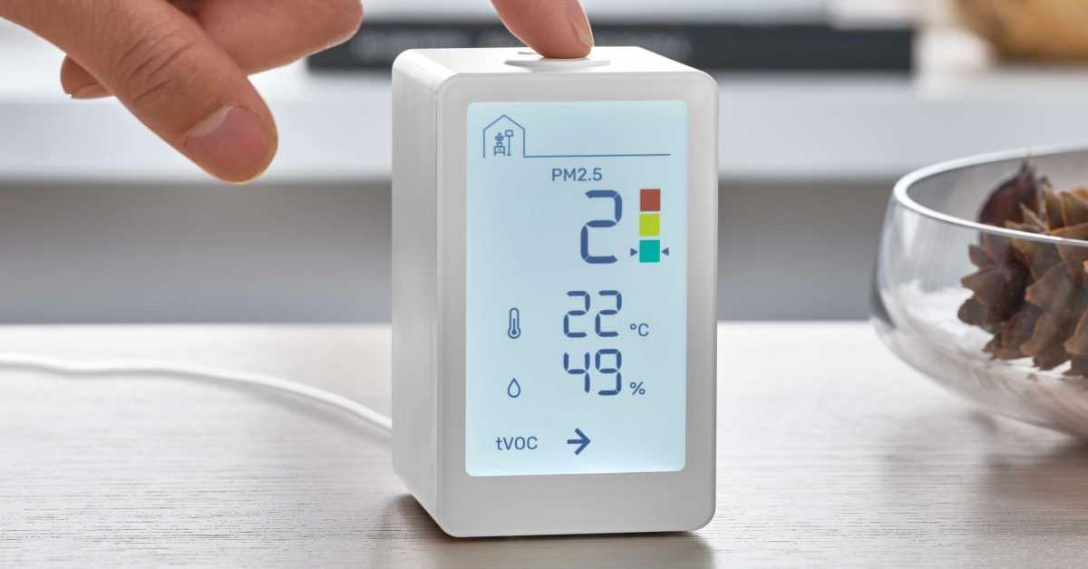 IKEA annonce un moniteur intelligent de qualité de l'air intérieur compatible Matter avec un grand écran