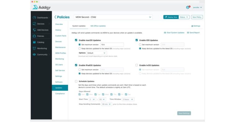 La nouvelle fonctionnalité de mises à jour système d'Addigy permet de bloquer les principales versions du système d'exploitation tout en approuvant automatiquement les versions mineures 1 La nouvelle fonctionnalité de mises à jour système d'Addigy permet de bloquer les principales versions du système d'exploitation tout en approuvant automatiquement les versions mineures