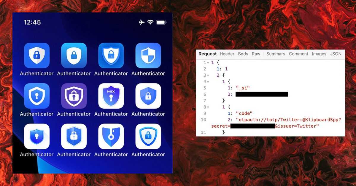 Publicité de l'application Scam Authenticator sur l'App Store : envoie tous vos codes QR au développeur