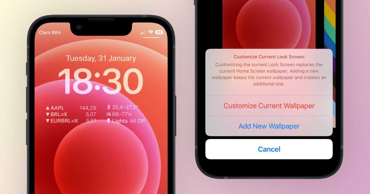 iOS 16.3 permet aux utilisateurs d'iPhone d'ajouter des widgets d'écran de verrouillage à un fond d'écran classique si vous l'avez toujours