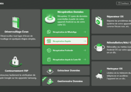 Sélectionnez le mode de Récupération Rapide